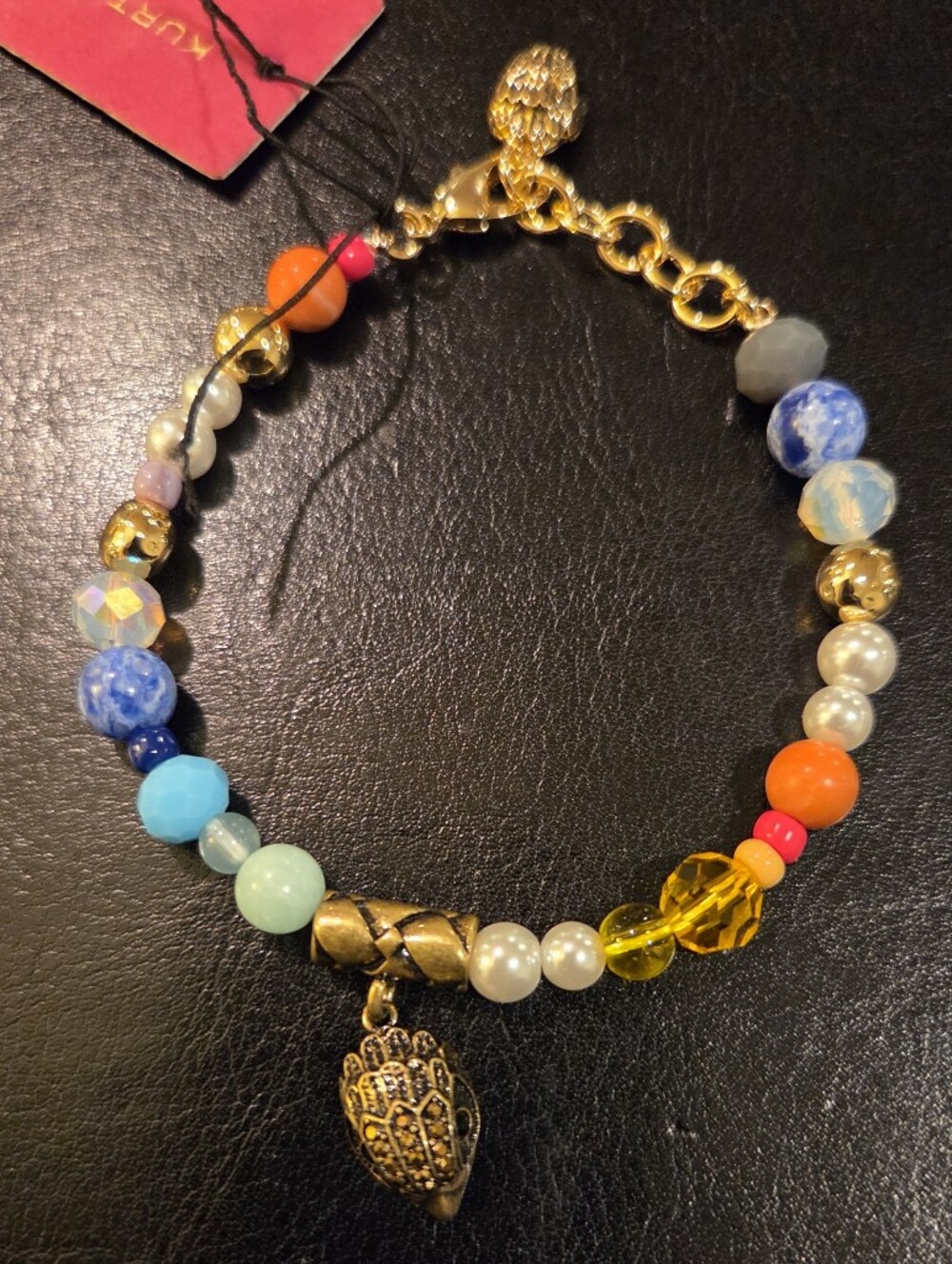 Kurt Geiger Multicolor Mixed Stones Charm Bracelet